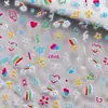 Seleccionados Hermosos, Lindos, Puros y de Alto Gusto Arcoíris Pegatinas Decorativas para Uñas Portátiles, Convenientes y Rápidas Pegatinas Autoadhesivas Impermeables para Uñas