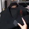 Colete de lã com decote em V para outono e inverno, colete de malha espesso sem mangas com padrão de losangos para homens, usado sob um suéter jacquard, colete masculino