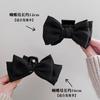 Pinza para el cabello con lazo de doble cara negro, accesorio para el cabello, pinza para el cabello de princesa, pinza para la parte posterior de la cabeza femenina con forma de tiburón grande, tocado, horquilla