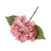 Flores de hortensia artificiales retro de otoño más vendidas transfronterizas, flores de seda de un solo tallo para bodas, hoteles y decoración del hogar, y para crear arreglos florales