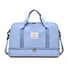Bolsa de fitness transfronteiriça, design de alta qualidade com compartimentos separados para itens molhados e secos, adequada para viagens de negócios, esportes e viagens; bolsa de ombro de grande capacidade para mulheres