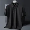 Camiseta Casual Transpirable de Manga Corta para Hombre, Estilo Nuevo de Verano 2026, Cuello Redondo, Azul Oscuro