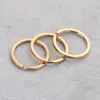Anillo de Metal Plano para Llaves de 25-30mm Anillo de Llaves de Doble Capa Accesorios para Joyería DIY Accesorios de Anillo para Llaveros