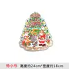 Decoraciones Navideñas Papel Árbol de Navidad 3D Cabeza de Papá Noel Pegatinas Pegatinas para Puerta Pegatinas para Ventana Juego de Pareja