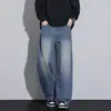 Jeans retro americanos para hombre, nueva marca de moda primavera y otoño, corte recto holgado, pantalones largos casuales versátiles estilo Hong Kong para hombre