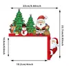 Letrero de Esquina de Puerta Navideño Transfronterizo - Adorno de Madera Navideño para Interiores, Decoración de Esquina de Marco de Puerta Esquina de Puerta