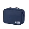 Bolsa de Almacenamiento para Cable de Datos de Viaje QC, Caja de Almacenamiento para Batería Externa y Auriculares, Tela Oxford Impermeable, Bolsa Digital Multifuncional con Compartimentos