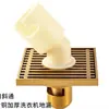 Ralo de Chão Todo em Cobre, Antiodor, Anti-Insetos, Grande Capacidade de Vazão, para Esgoto de Banheiro, Banheiro, Máquina de Lavar Roupa, Cobre Puro Atacado