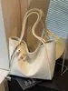 Bolsa de Ombro Versátil Prata 2026 Transfronteiriça Bolsa Feminina Casual para Comércio Exterior Bolsa Tote Grande Capacidade para o Dia a Dia