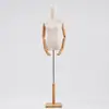 Maniquí de Medio Cuerpo para Pruebas Femeninas, Maniquí de Cuerpo Entero de Madera, Soporte de Exhibición de Ropa para Cuerpo Humano