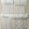 Renda Branca Solúvel em Água Renda de Linha de Algodão DIY Decoração de Roupas Acessórios Cortina Sofá Mesa Cadeira Mesinha de Cabeceira Malha