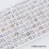 Dongzhou Pêssego Coração Arte de Unha Diamante Ponta Inferior Diamante de Vidro Brincos Colar Acessórios de Joia Explosão de Amor Diamante de Unha Atacado