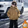 Ropa de Invierno para Niños con Felpa Gruesa Chaqueta de Piel de Conejo 2026 Invierno Nuevo Elegante Fresco Estilo Callejero Ropa de Algodón para Niños Pequeños Top Tendencia