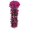 Simulación de flor violeta para colgar en la pared, para boda, de ratán, para decoración del hogar, con flores falsas, para planta de simulación, hortensia, para colgar en la pared.