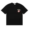 Camiseta de Manga Corta de Alta Calidad Rhude Diamante Color Sólido Estampado de Letras para Hombre y Mujer, Nueva de Verano 2024