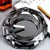 Cinzeiro Criativo K9 Escritório Decoração de Sala de Estar de Luxo Artesanato de Cristal Branco Estilo Chinês Conjunto de Decoração para Mesa de Casa