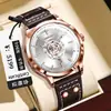 Reloj Marca Binbang Casual de Negocios Correa de Cuero Calendario Sencillo Reloj para Hombre Luminoso Resistente al Agua Reloj de Cuarzo Venta al por Mayor Transfronteriza