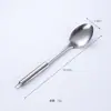 Escorredor de Aço Inoxidável Colher de Sopa Conjunto de Utensílios de Cozinha Atacado Ponto Espessado Espátula de Aço Inoxidável Espátula de Cozinha Doméstica