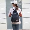 Mochila para Hombre y Mujer, Multiusos, Moderna, Bolsa de Playa con Cordón, Casual, Versátil, Gran Capacidad, Bolsa de Viaje de Color Sólido