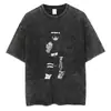 T-shirt Streetwear Europeia Transfronteiriça Masculina Camiseta Harajuku Japonesa