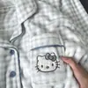 Pijama de Veludo Coral de Fábrica para Mulheres Outono e Inverno Cardigã Manga Longa Flanela Desenho Animado Doce Tamanho Grande Conjunto de Roupas Quentes para Casa