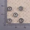 Liga Prata Antiga Estilo Étnico Retrô Contas Espaçadoras Pulseira Colar Pingente Ufo Perfurado Acessórios de Joia DIY Atacado