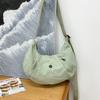 Nova Bolsa Transversal Casual Leve 2025 Design Casual Nicho Infantil Bolsa de Ombro Colorida Sólida Bolsa Dumpling