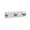 Ganchos de Acero Inoxidable 304 Premium, Ganchos Adhesivos Fuertes para Baño y Cocina, Ganchos Metálicos para Puertas sin Taladro para Ropa y Sombreros