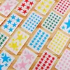 Adesivo de estrela de cinco pontas multi-tamanho adesivo de estrela colorida adesivo de recompensa para crianças adesivo para roupas