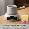 Esmalte gris hielo estilo japonés estufa para té caliente estufa para té caliente de cerámica juego para té doméstico para cocinar y hornear té estufa para tetera de haz olla con asa lateral antiquemaduras