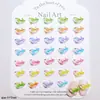 Decorações populares para nail art da série baleia do oceano cristalina, apresentando gradientes em estilo cartoon e designs 3D, pontas de unha usáveis e brincos de resina