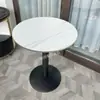 Cafetería Tienda de Postres Té con Leche Mesa Redonda Pequeña de Piedra Sinterizada Mesa Cuadrada Mesa y Silla para Restaurante de Lujo Ligero Restaurante Casual Mesa y Silla para Restaurante de Comida Rápida