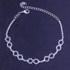 Nova moda transfronteiriça tornozeleira geométrica de diamante Joias de praia europeias e americanas tornozeleira de strass simples brilhante tornozeleira
