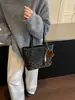 Bolso Tote Nuevo con Estampado de Leopardo 2026 para Mujer, Bolso de Hombro de Gran Capacidad de Alta Gama para el Trabajo, Bolso de Mamá Versátil de Moda