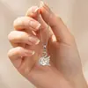 Collar de Cisne Pequeño de Lujo Ligero Estilo Francés con Diamantes Completos Microincrustados para Mujer, Súper Brillante, Exquisito, de Alta Gama, Moderno, Versátil, Cadena Dulce para Clavícula