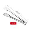 Acero Inoxidable 304 Pinza de Tres Líneas Barbacoa Parrilla Anti-quemaduras Parrilla de Barbacoa Pinza para Alimentos de Buffet Pinza para Filete y Pan para el Hogar