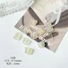 Jinshang Linguagem das Flores Série Roxo Sonhador Coração de Borboleta Lírio Feito à Mão Contas Materiais DIY Acessórios para Pulseira