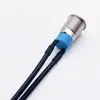 Suministro de botón interruptor metálico redondo de acero inoxidable de 12 mm, impermeable, autoblocante, de rearme automática, interruptor de botón de encendido industrial