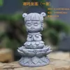 Decoración de Sala de Té con Flores para Jardinería Estilo Chino, Adorno para Acuario Sakyamuni, Figura de Buda para Entrada del Hogar