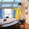Figura Inflável de Desenho Animado Acenando para Cerimônia de Abertura, Fantoche Inflável Estrela Dançante com Soprador