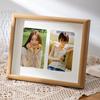 Conjunto Criativo de Porta-Retratos Combinados 234 Peças Casal Vazado Porta-Retrato 6 Polegadas Porta-Fotos de Madeira Personalizado Álbum Porta-Retratos de Três ou Quatro Peças