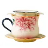 Taza de Té de Porcelana Blanca Mineral de Roca, Taza para Beber de Oficina, Taza Grande, Taza Individual Personal de Gama Alta