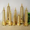 Torre Wenchang de 9 pisos 13 pisos artesanías de latón decoración modelo regalo regalo regalo decoración de estudio fábrica al por mayor
