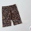 Leggings ajustados con estampado de leopardo y Gato Kt, estilo coreano, nuevos, para el verano de 2026, para niñas
