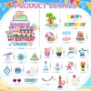 Pegatinas de Coche para Fiesta de Cumpleaños, Pegatinas Magnéticas para Boda, Pegatinas Decorativas de Dibujos Animados, Pegatinas de Refrigerador para Fiesta