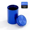 Bote de té de aleación de aluminio, recipiente portátil para viaje, hermético, tamaño pequeño, caja creativa para empaque de té, bote pequeño para té