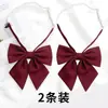 Pajarita de Pluma Angulada de Color Sólido Estilo JK Japonés Estilo Universitario Estudiante Foto de Graduación Pajarita Accesorio de Traje de Marinero