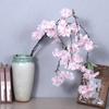 Simulación de rama de flor de cerezo, decoración de hotel, boda, árbol de cerezo, flor de durazno, flor falsa de plástico, flor de seda, sala de estar, techo, balcón, flor de vid