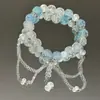 Pulseras de Venta Caliente al por Mayor, Colgantes de Candado Ruyi Estilo Antiguo, Pulseras de Cuentas, Pulseras Versátiles de Temperamento de la Fortuna de Nicho y Pulseras