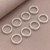 Anel Aberto de Camada Dupla Preenchido com Ouro 18K Cor Dourada Real Preservadora de Cor Anel Duplo Conector Acessórios para Chaveiro Pulseira Colar DIY